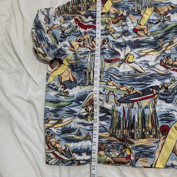 Toes On the Nose Shirt Adult Large Multicolor Surf Button Up Hawaiian Men XL - Picture 5 of 6